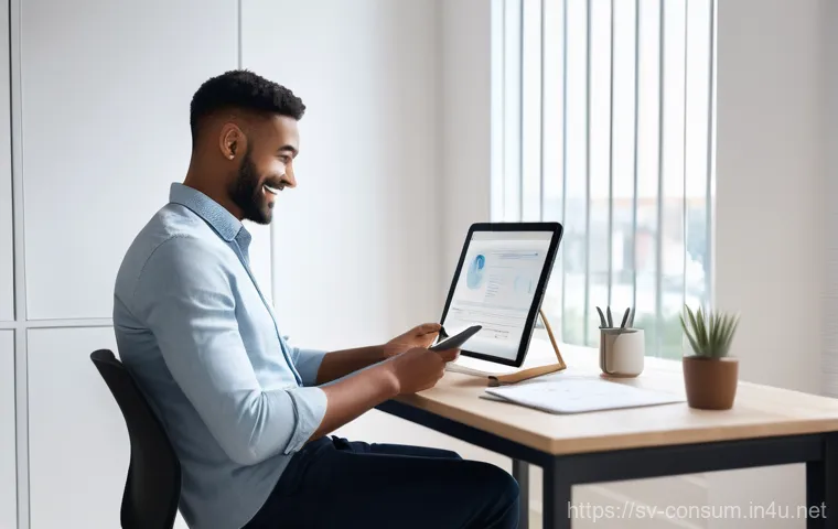 소비자 보호 관련 최신 연구와 글로벌 트렌드 연구와 분석 - **Prompt 1: "A serene and empowered individual, possibly a young adult or a couple, sitting comforta...