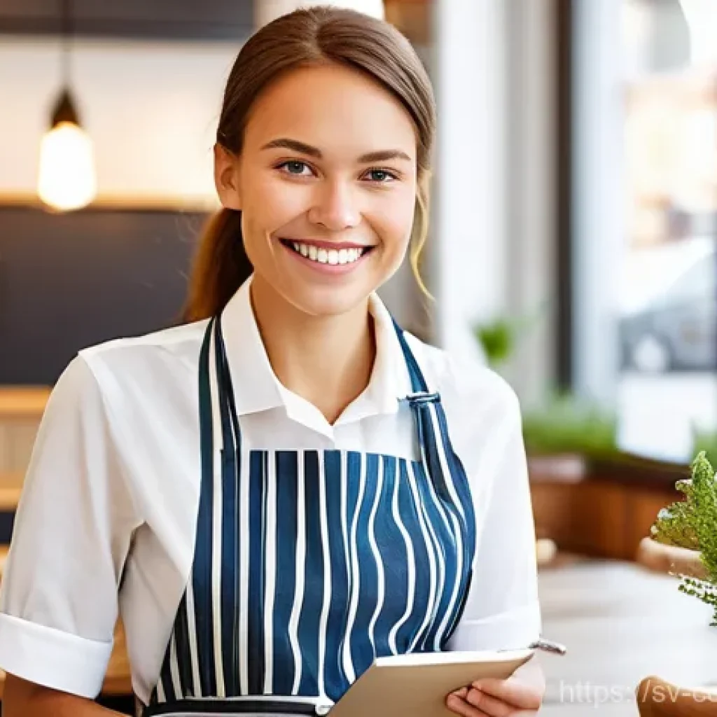 소비자중심 경영의 주요 성공 요인과 사례 연구와 분석 - **Prompt:** "A young Swedish woman, around 25-30 years old, with a warm, genuine smile, is attentive...