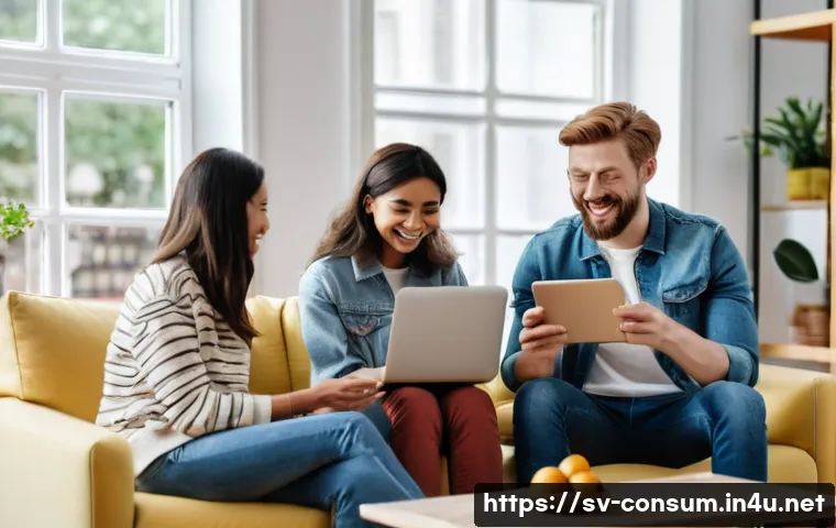 소비자 보호 관련 법률 사례 - **Prompt:** A young, diverse group of people, all in their early twenties, are engaged in online sho...